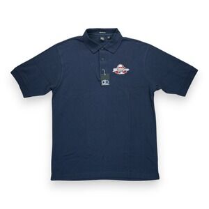 NWT 2009 MLB All-Star Game Polo Shirt MENS Large Navy Blue St Louis Cardinals